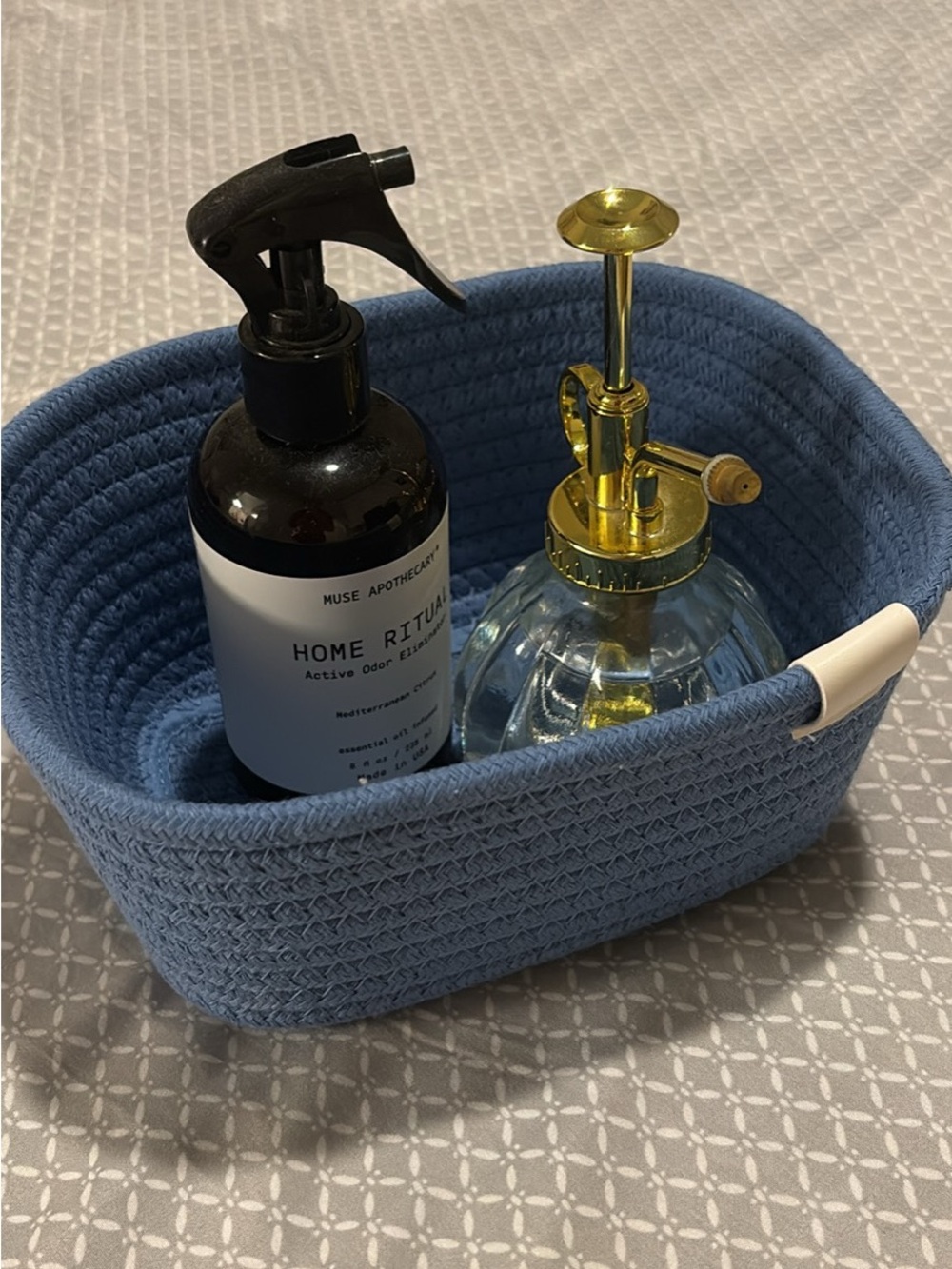 Target Blue Woven Fabric Storage Basket